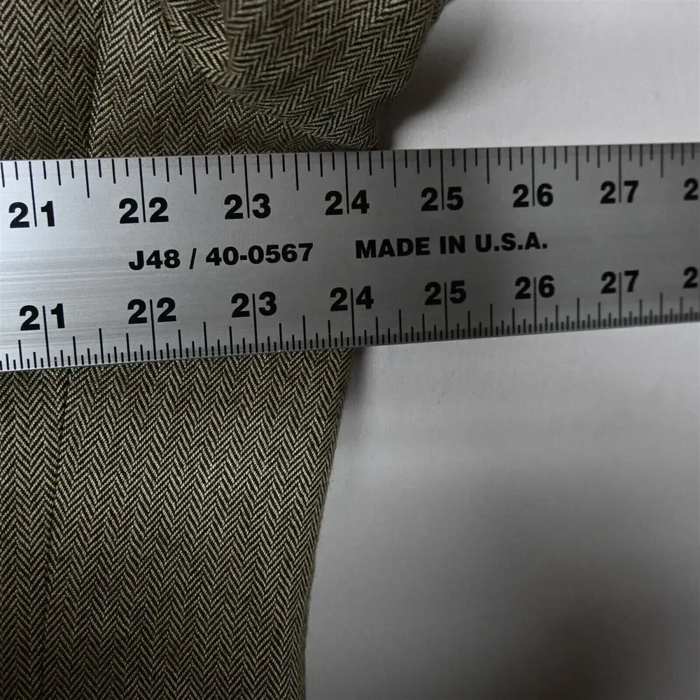 Jos A Bank 44L Brown Herringbone Silk Camelhair Mens Blazer Sport Coat Jacket‎